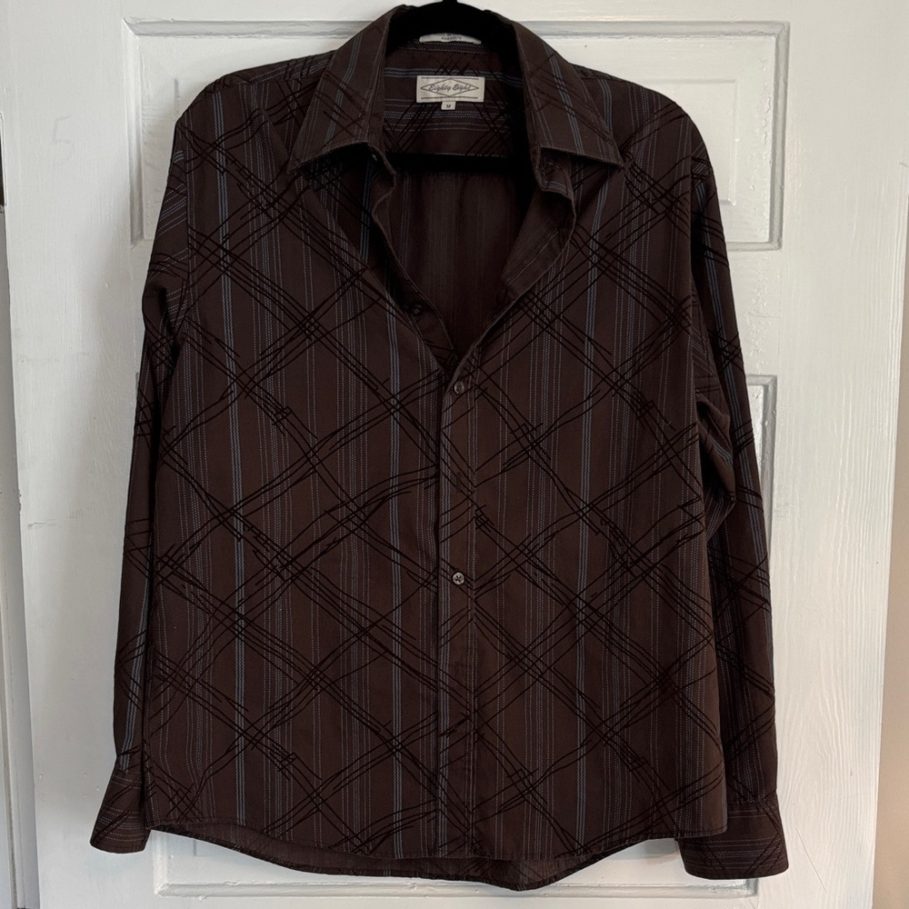 Brown Button-Up Shirt